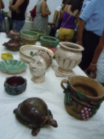Ceramic section on display